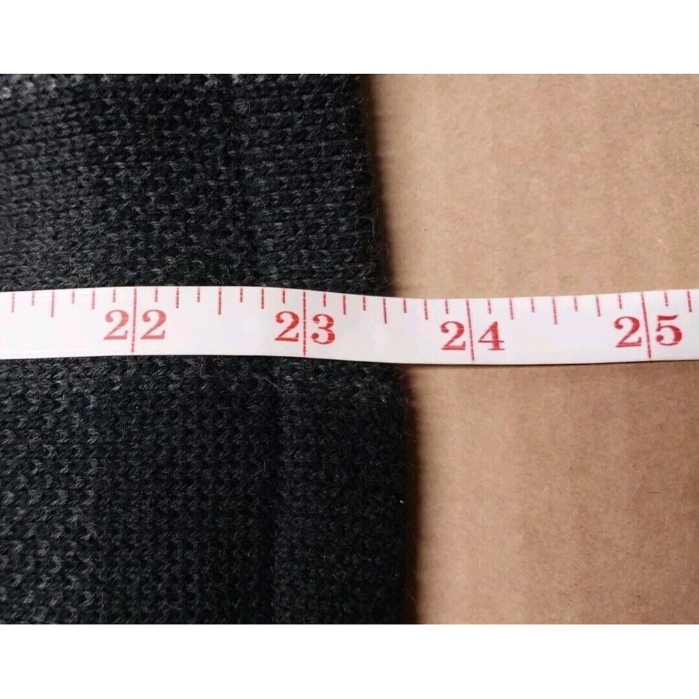 Chaps Ralph Lauren Womens XL Side Zip Sweater Jacket Plaid Gray Black Cozy Chic - Picture 12 of 14